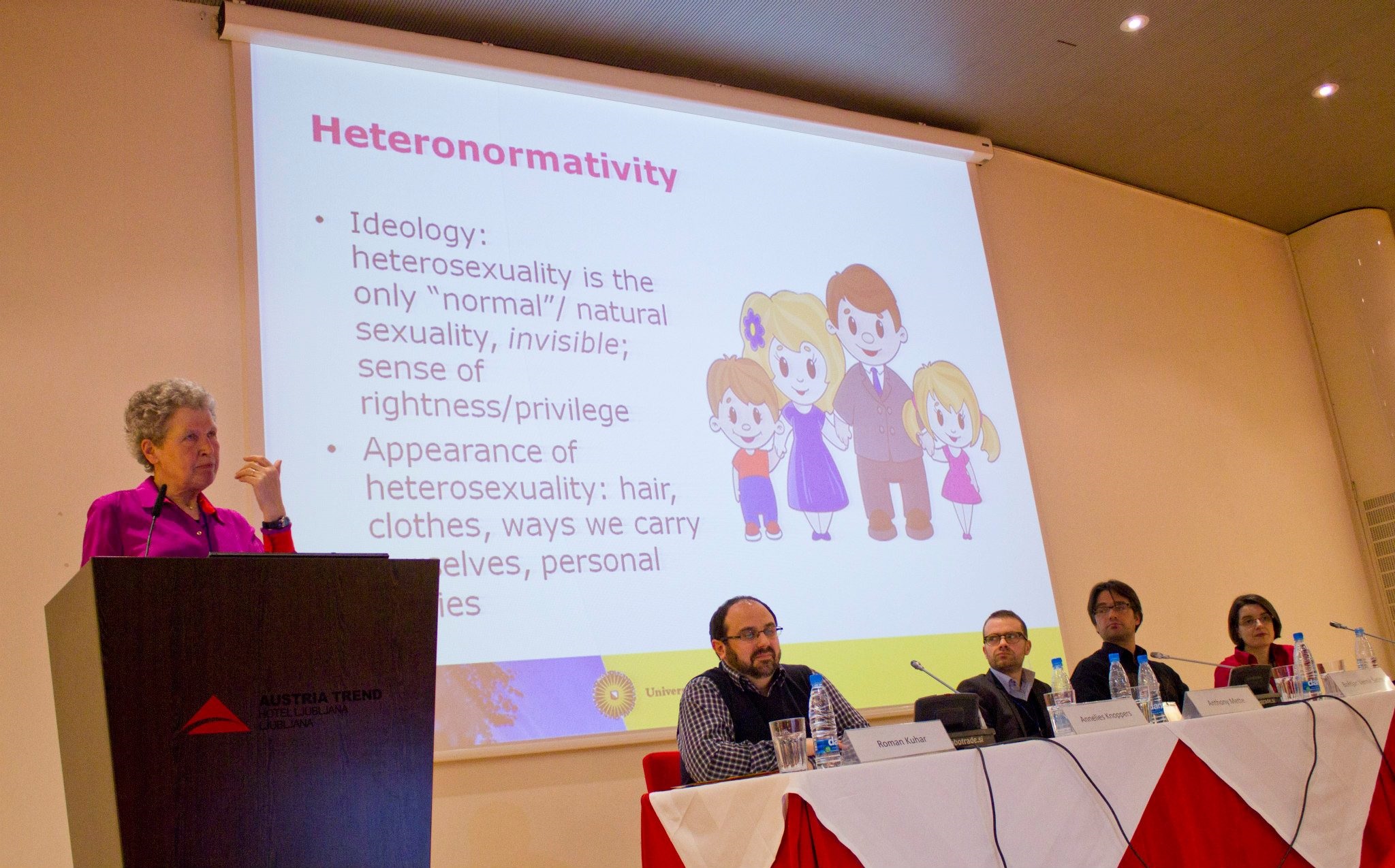 Pranešimą skaito Annelies Knoppers, Utrechto universiteto profesorė