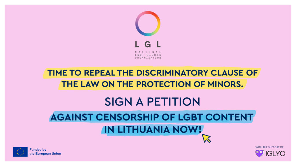 LGL Renewed its Efforts to End LGBT Content Censorship in Lithuania