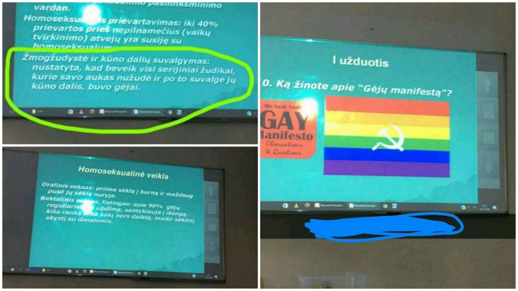 Information presented to students of Telšiai Žemaitės school. 