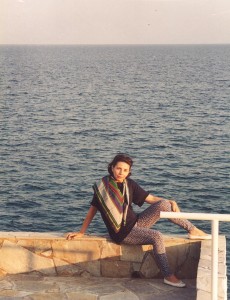 Mikonos saloje prie jūros. Asmeninio archyvo nuotr.