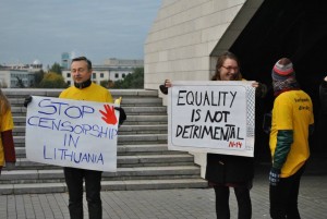 LGL protests against LGBT cencorship in Lithuania