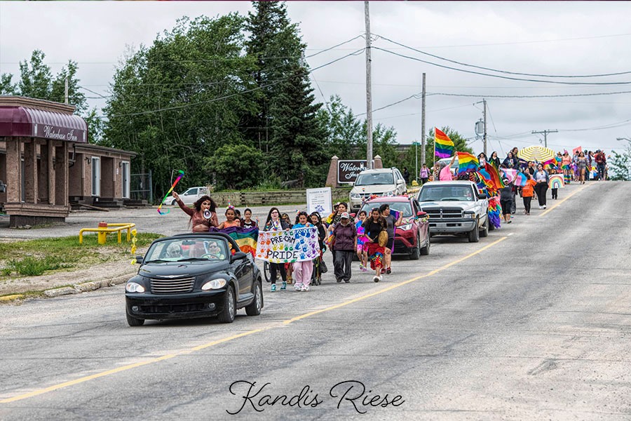 Rally of residents from the Tri-Communities of La Ronge, Air Ronge and Lac La Ronge Indian Band. © Colin Ratushniak