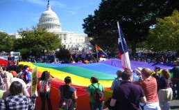 The Equality March for Unity & Pride took place in Washington D.C. National_Equality_March_2009