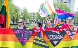 Rainbow Bus: Protest Held Next to the Embassy of the Russian Federation
