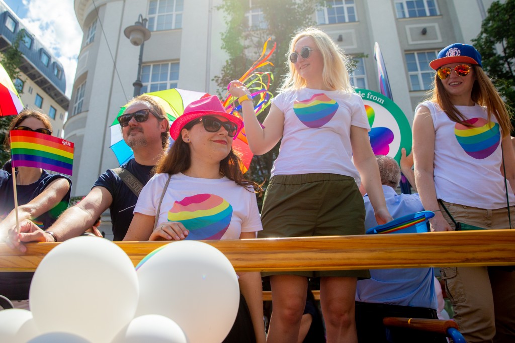Telia team during the Baltic Pride. © Augustas Didžgalvis picture