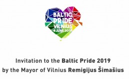 Vilnius Mayor Invites Residents and Guests of Vilnius to Participate at the Baltic Pride 2019 Untitled