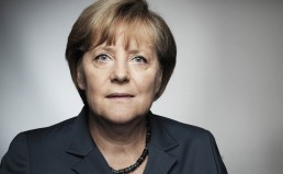 Bundeskanzlerin Angela Merkel am 11.08.2013 in den Räumen der Wahlkampfagentur der CDU in Berlin.