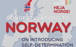 Norway becomes fourth country in Europe to introduce model of self-determination